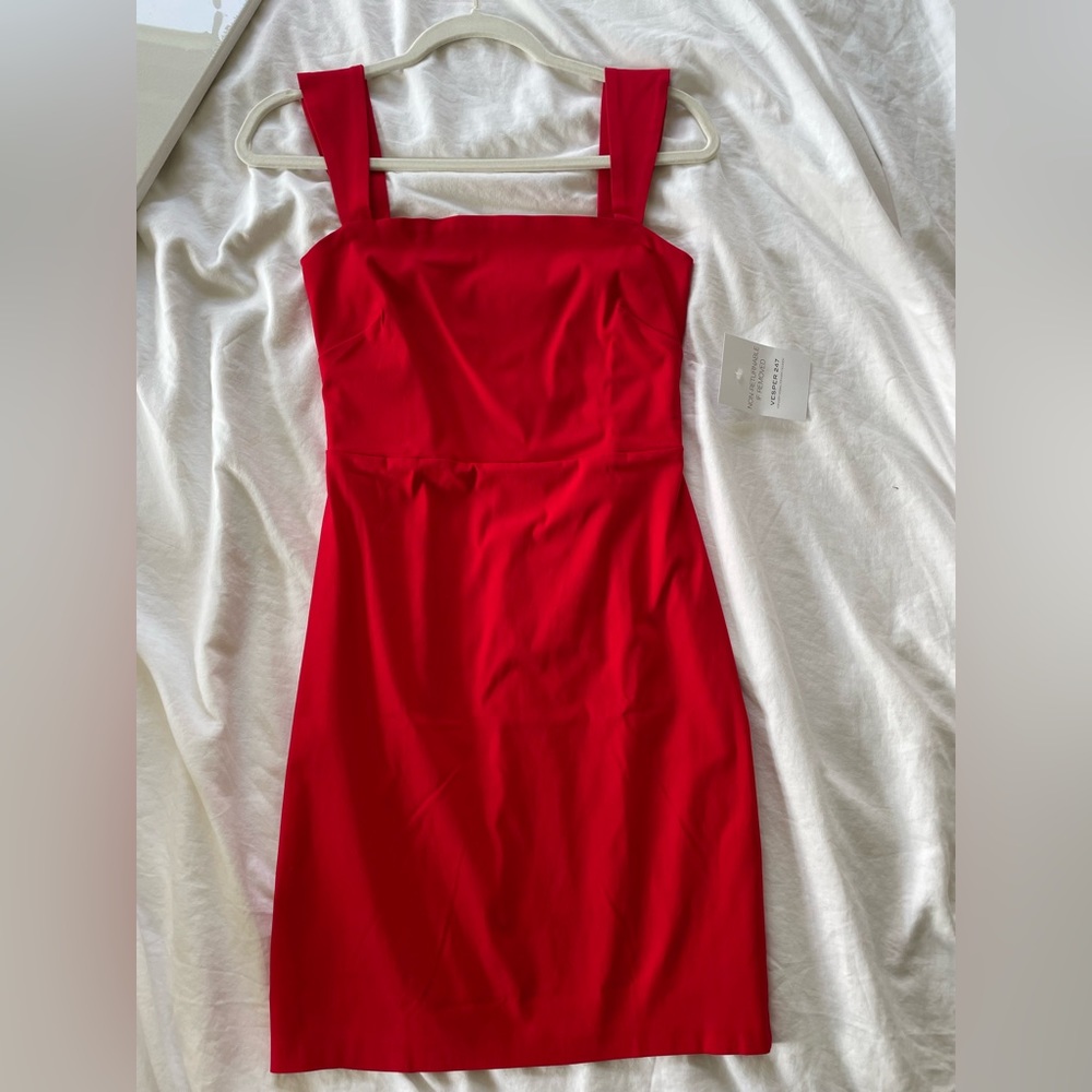 Vesper red mini dress